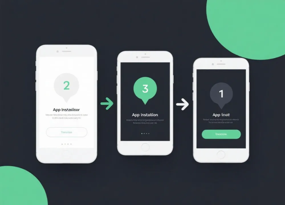 APP安装流程示意图